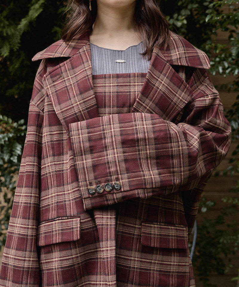 check over jacket / チェックオーバージャケット