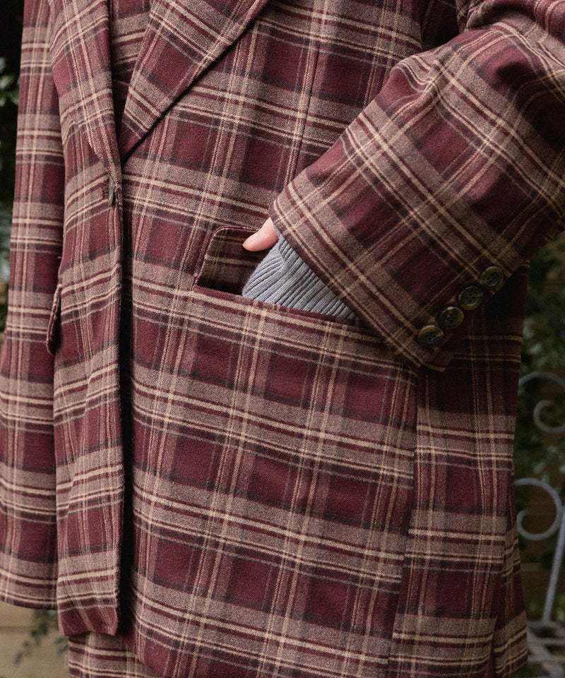 check over jacket / チェックオーバージャケット