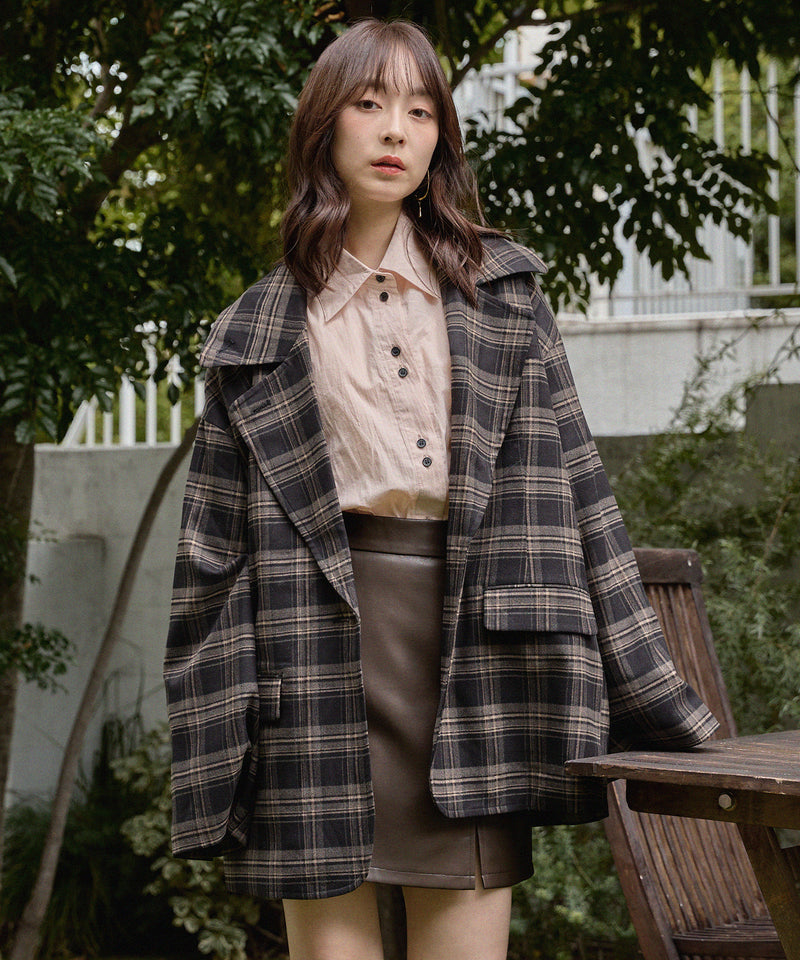 check over jacket / チェックオーバージャケット