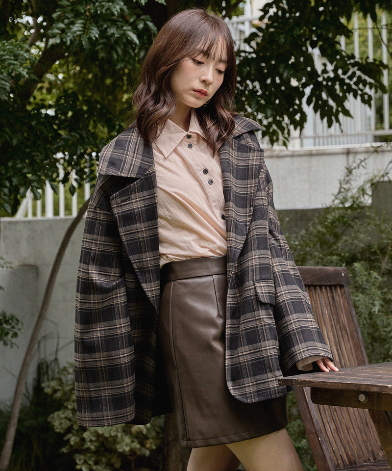check over jacket / チェックオーバージャケット