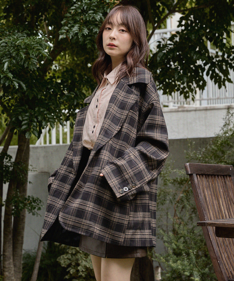 check over jacket / チェックオーバージャケット