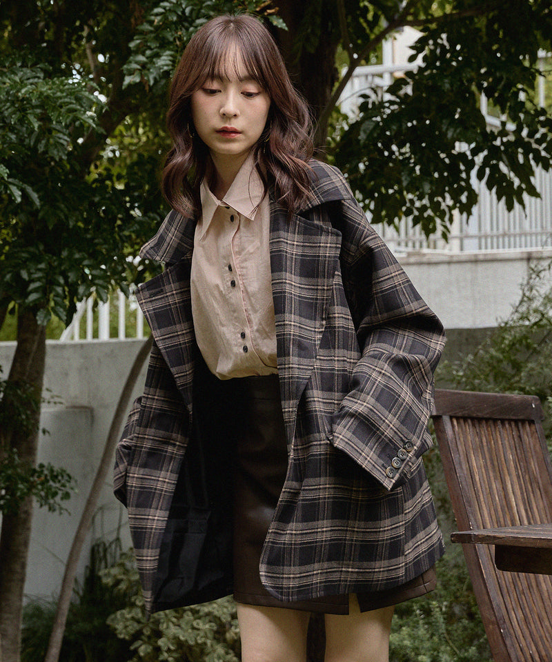 check over jacket / チェックオーバージャケット