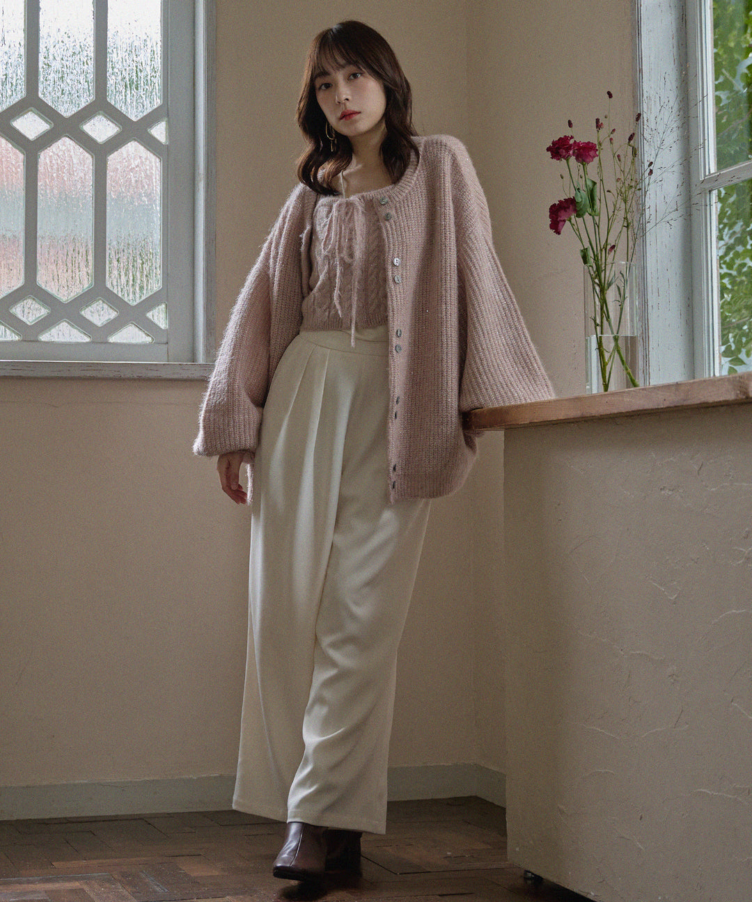 予約商品】spangle knit ensemble / スパンコールニット