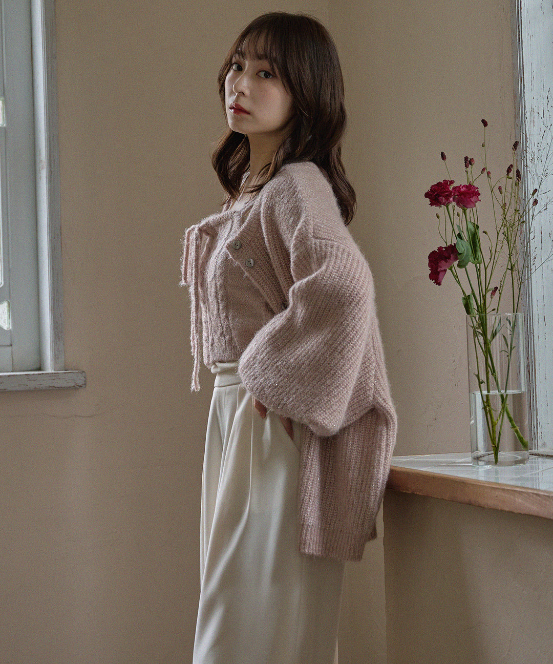 予約商品】spangle knit ensemble / スパンコールニット