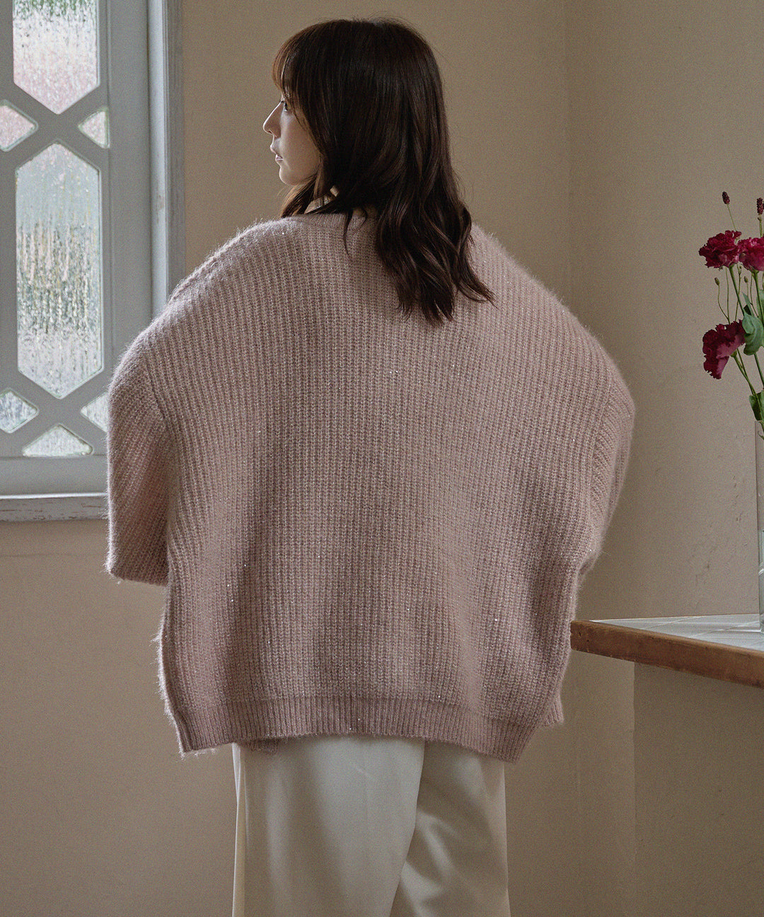 mideal マイディール スパンコールニットアンサンブル 予約商品】spangle knit ensemble / スパンコールニット