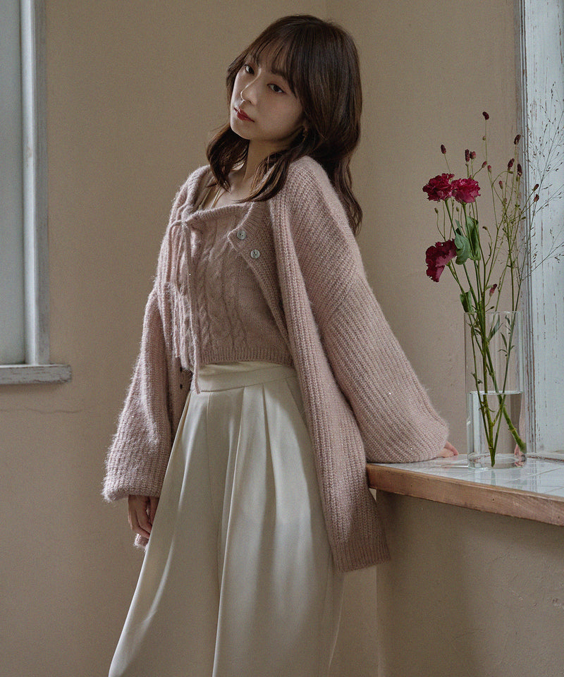 spangle knit ensemble / スパンコールニットアンサンブル