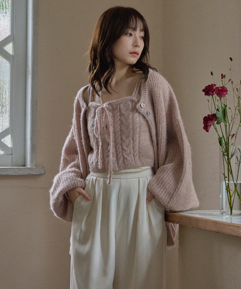 spangle knit ensemble / スパンコールニットアンサンブル