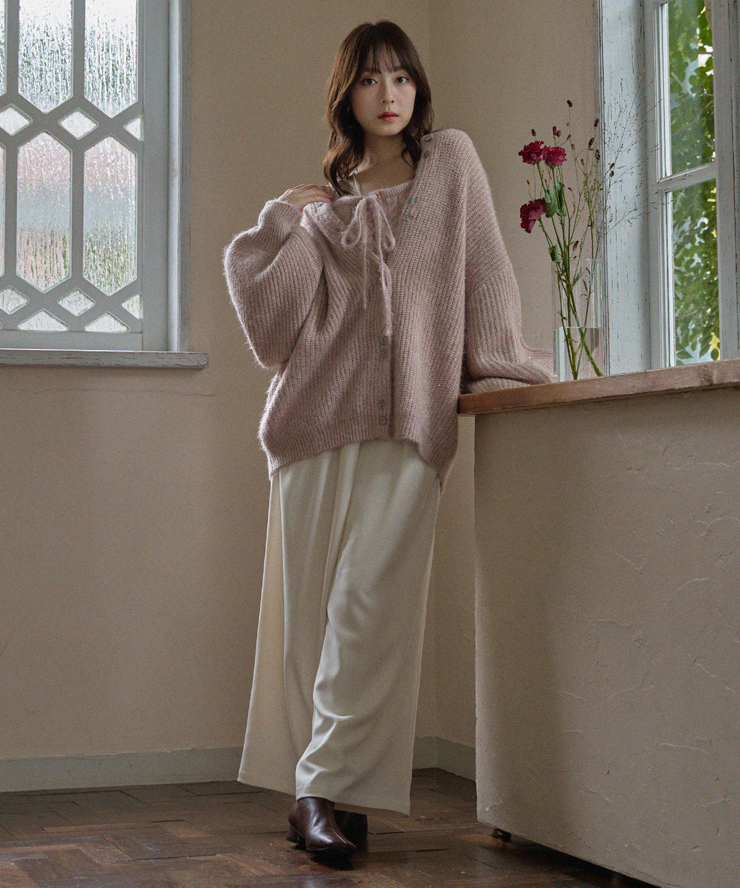 spangle knit ensemble / スパンコールニットアンサンブル – favclo.