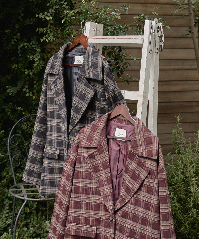 check over jacket / チェックオーバージャケット