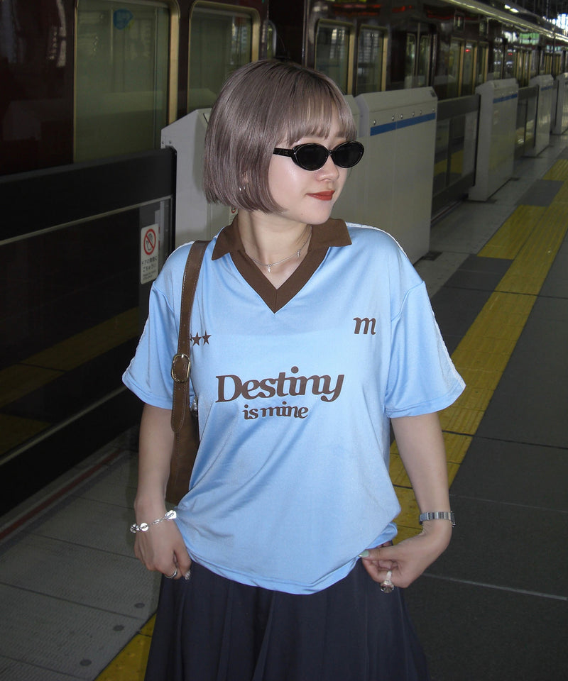 【miko】lace soccer uniform T-shirt / レースサッカーユニフォームTシャツ