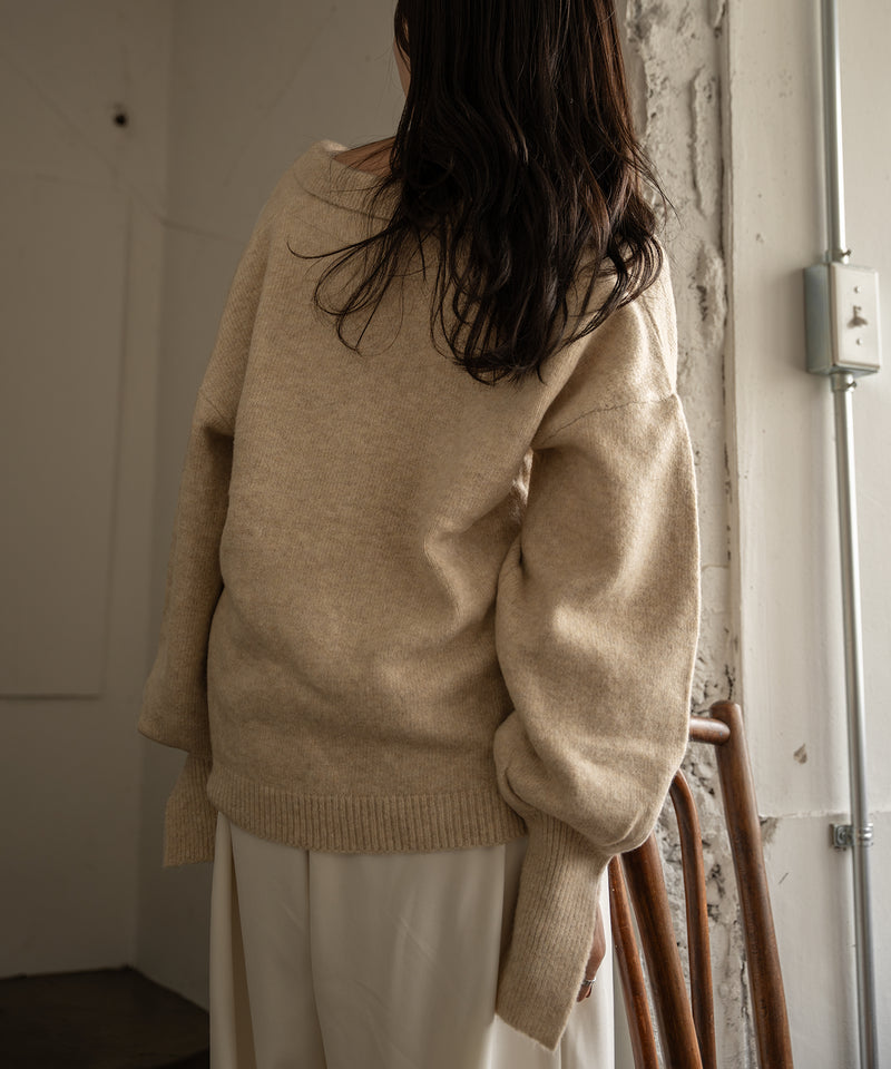 loose knit shirt / ルーズニットシャツ