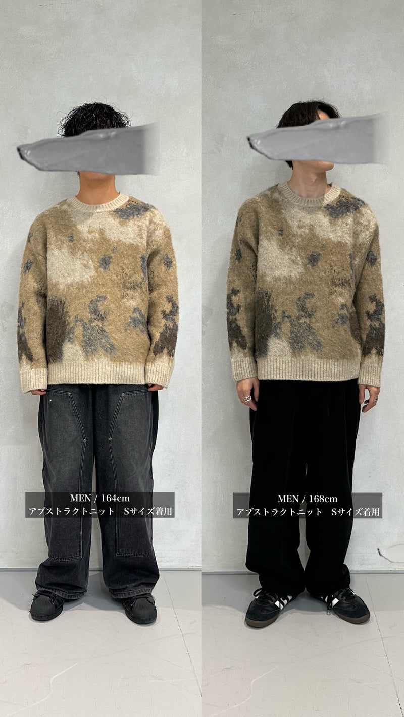 【New】ABSTRACT SHAGGY KNIT/アブストラクトシャギーニット