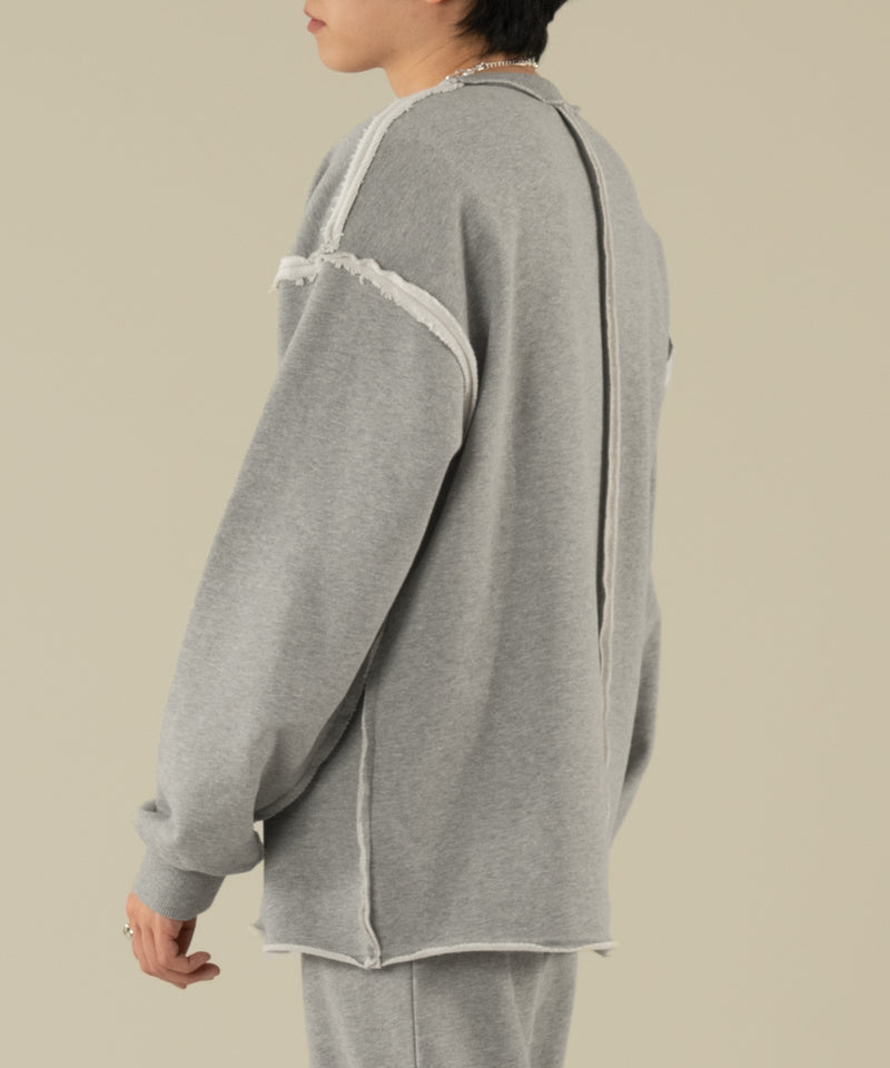 【新色追加】【selleglant｜セレグランテ】INSIDEOUT PULLOVER SWEATSHIRT/インサイドアウトプルオーバースウェット