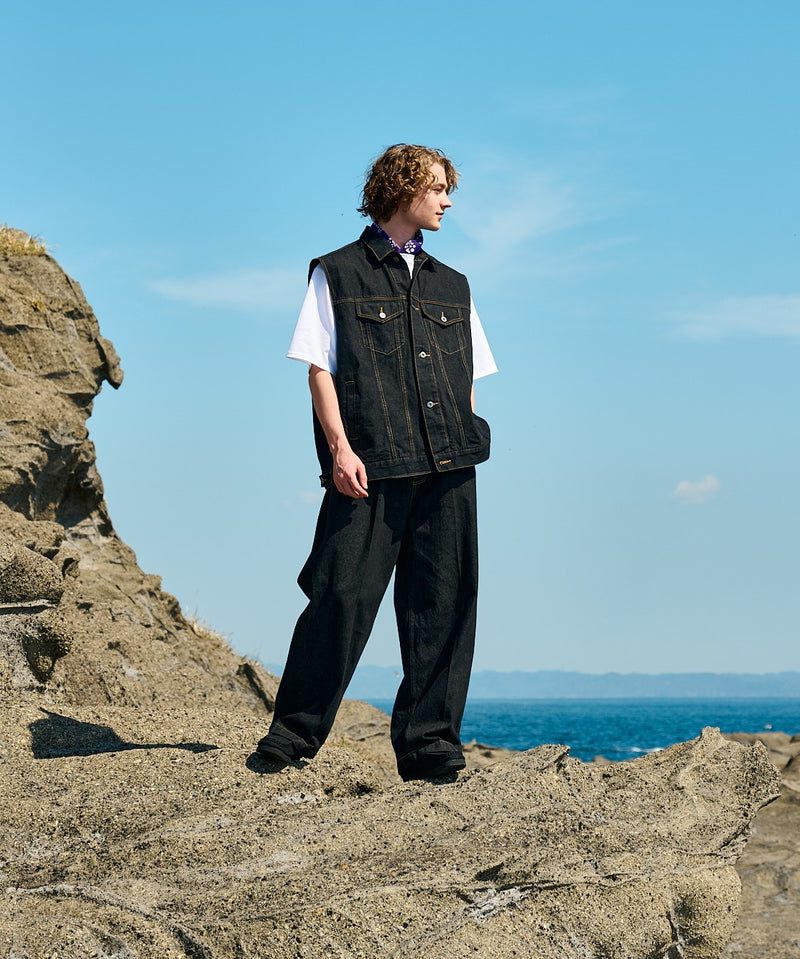 【WETTEMPT】NO SLEEVE DENIM JACKET/ノースリーブデニムジャケット