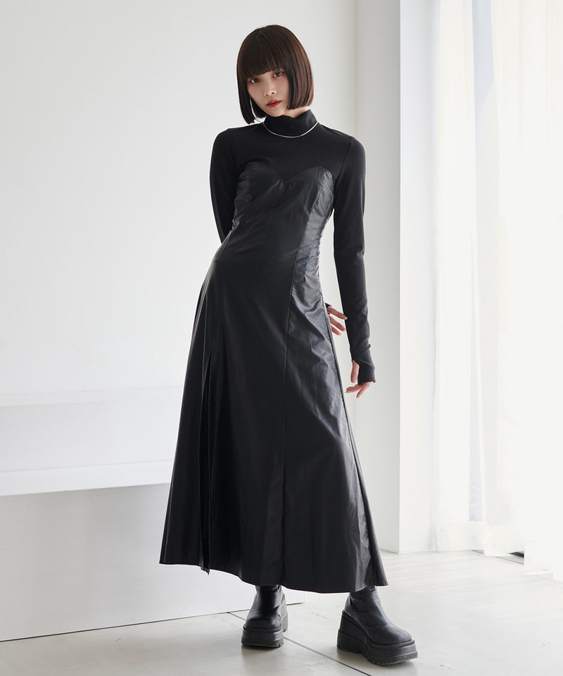 【by manato】Catsuit  Flare Dress / キャットスーツ フレアードレス