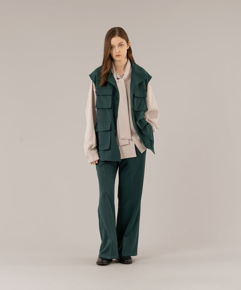 STAND NECK MILLITARY GILET/スタンドネックミリタリージレ