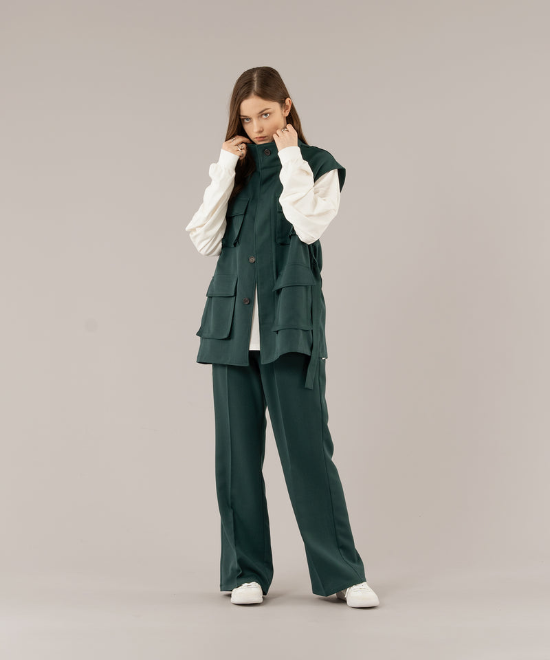 STAND NECK MILLITARY GILET/スタンドネックミリタリージレ