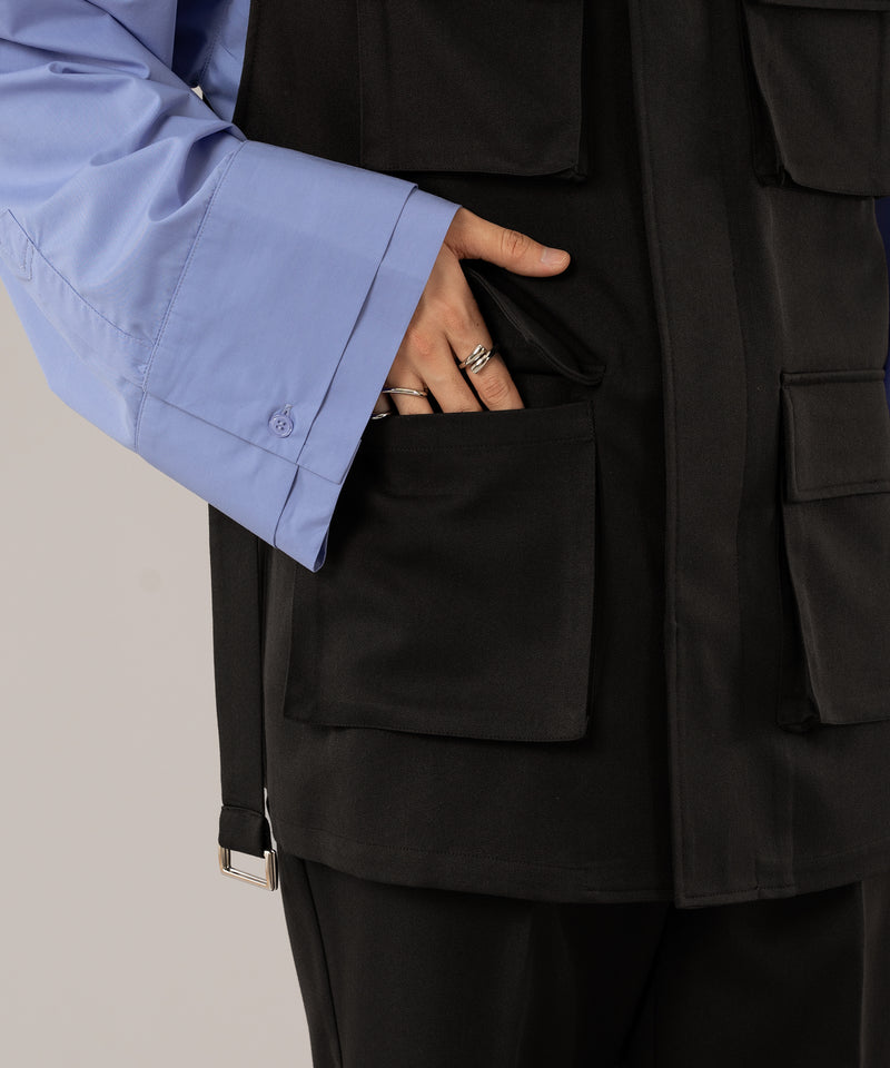 STAND NECK MILLITARY GILET/スタンドネックミリタリージレ