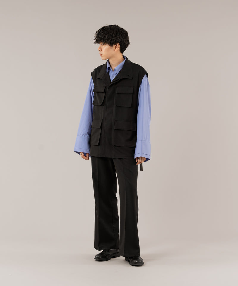 STAND NECK MILLITARY GILET/スタンドネックミリタリージレ