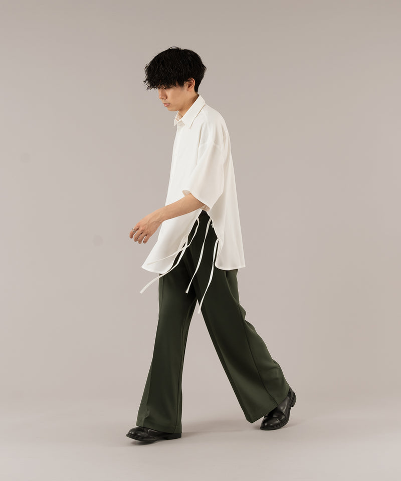 DRAW CODE SLIT SHIRT/ドローコードスリットシャツ