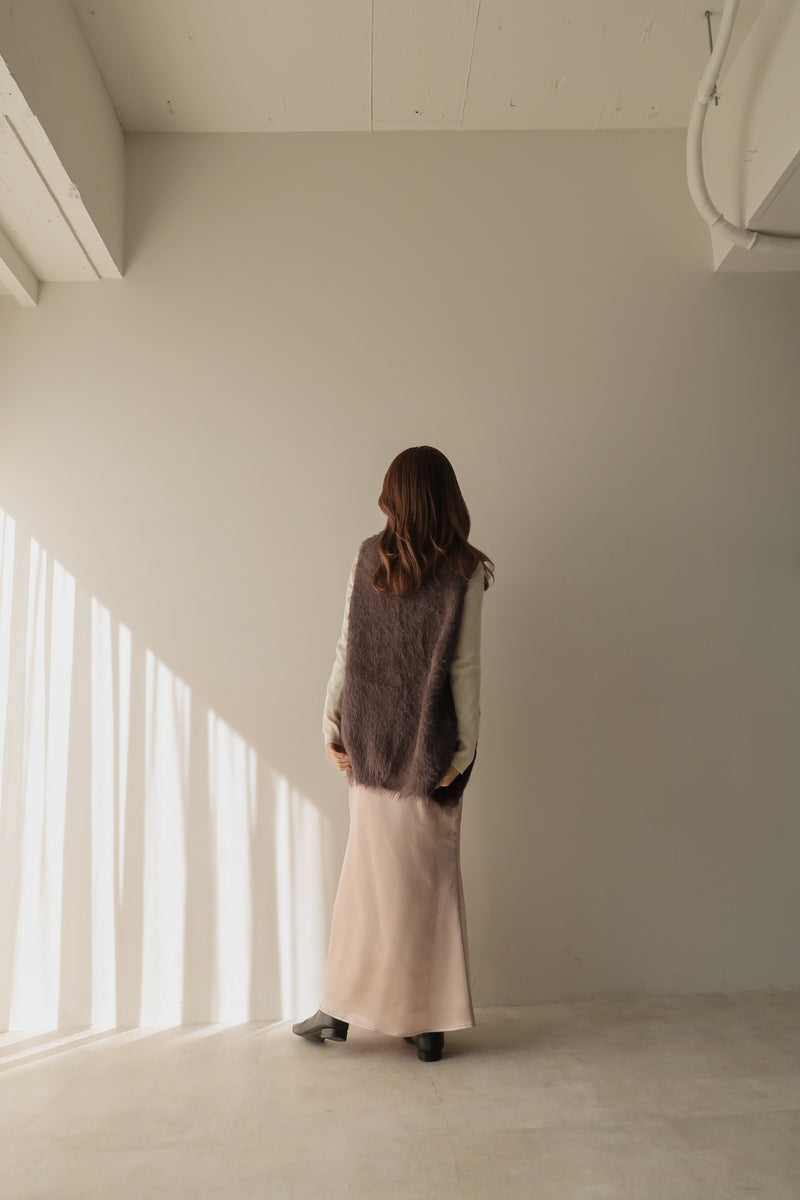 shaggy knit vest / シャギーニットベスト