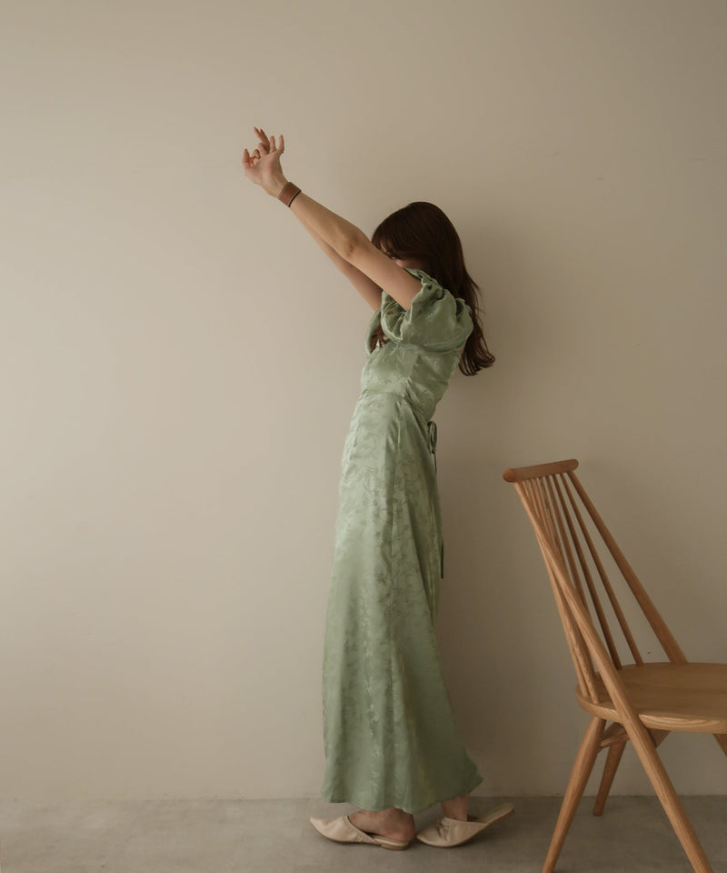 gather shoulder one-piece / ギャザーショルダーワンピース
