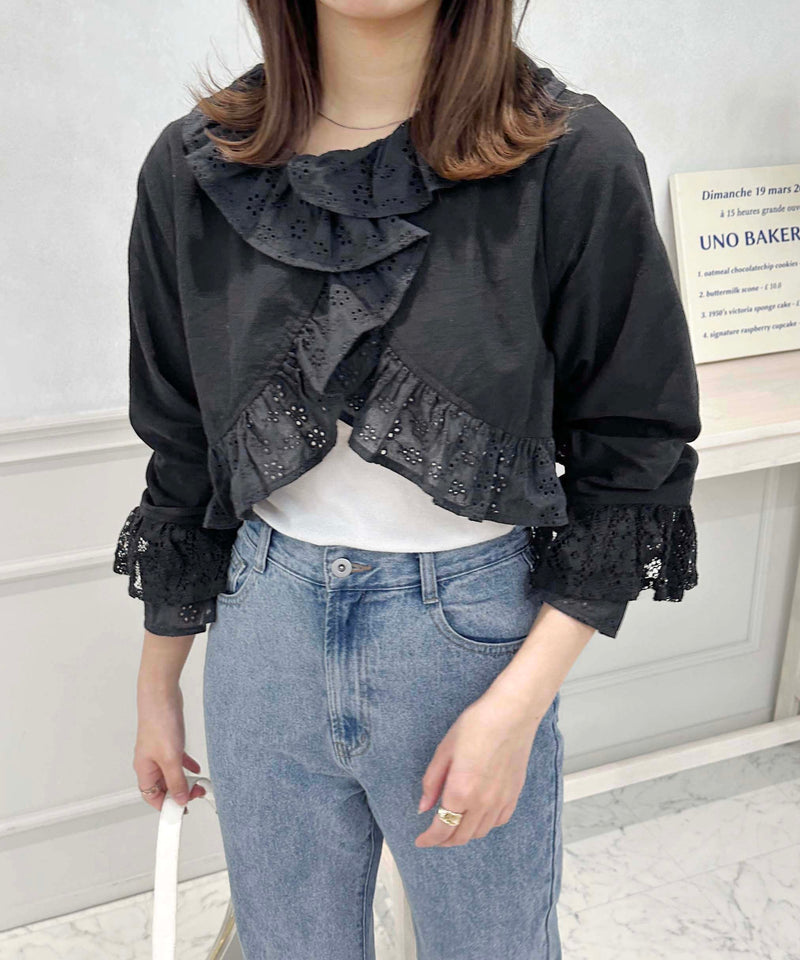 COTTON LACE BLOUSE/コットンレースブラウス